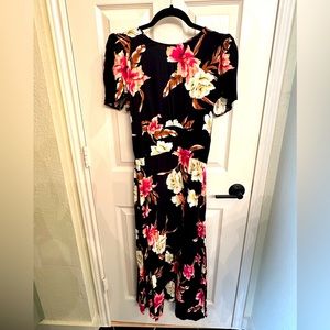 AFRM black midi dress